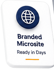 Branded campaign microsite experience