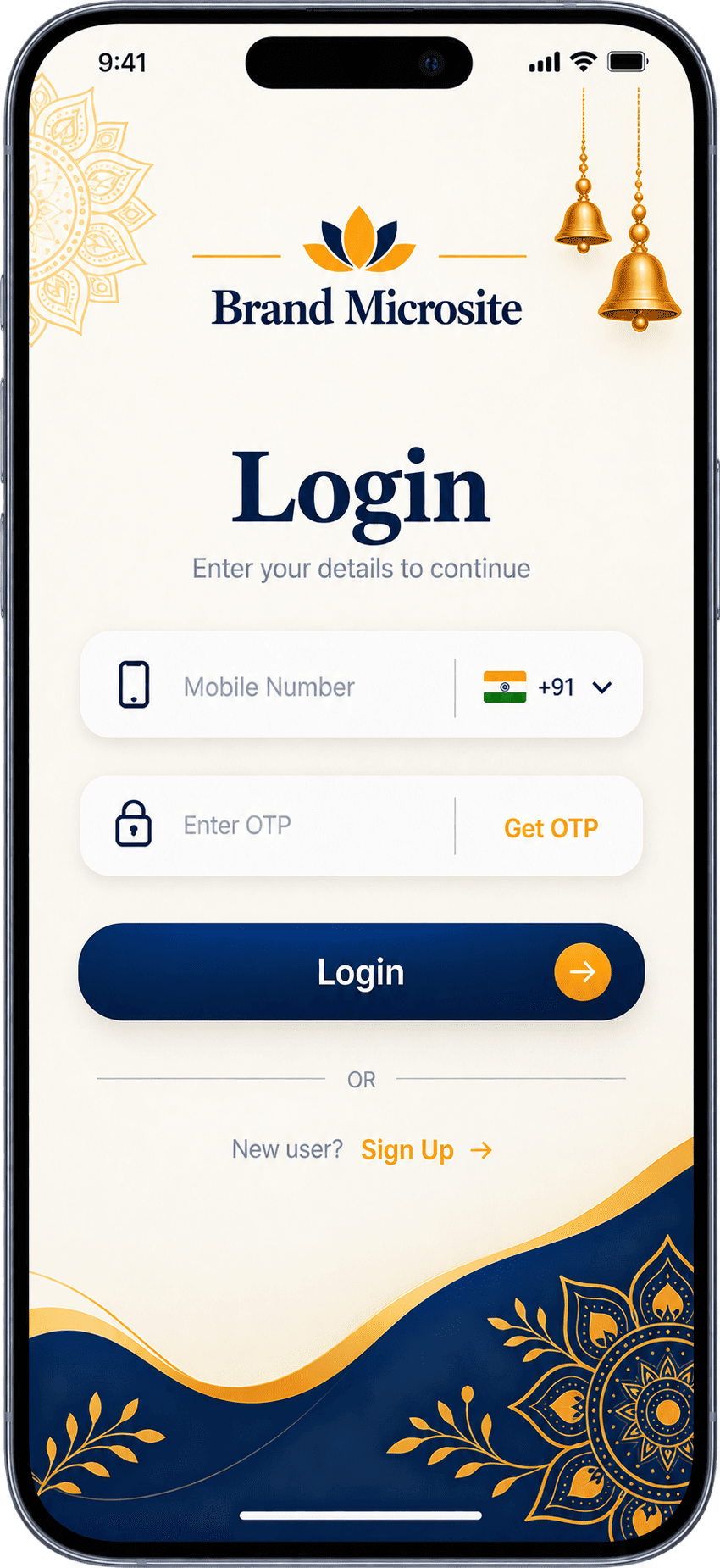 Campaign login and participant entry experience