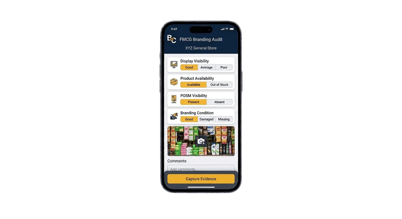BrijCode FMCG branding verification screen for reward campaigns