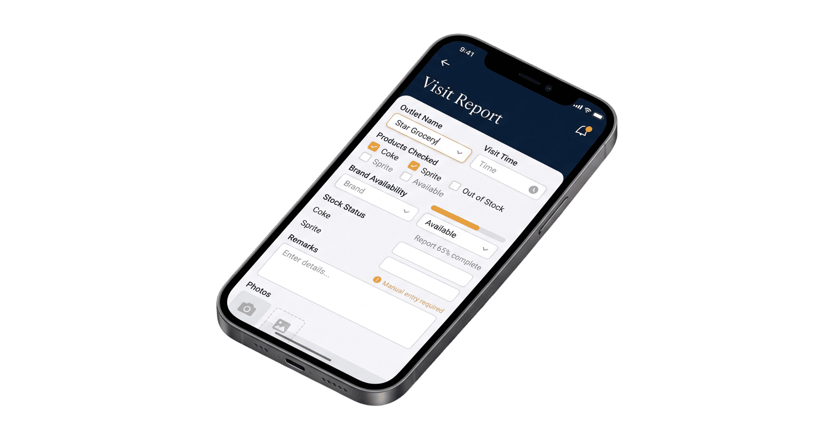Manual reporting workflow