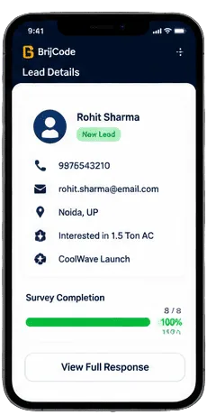 Consumer lead and product response data