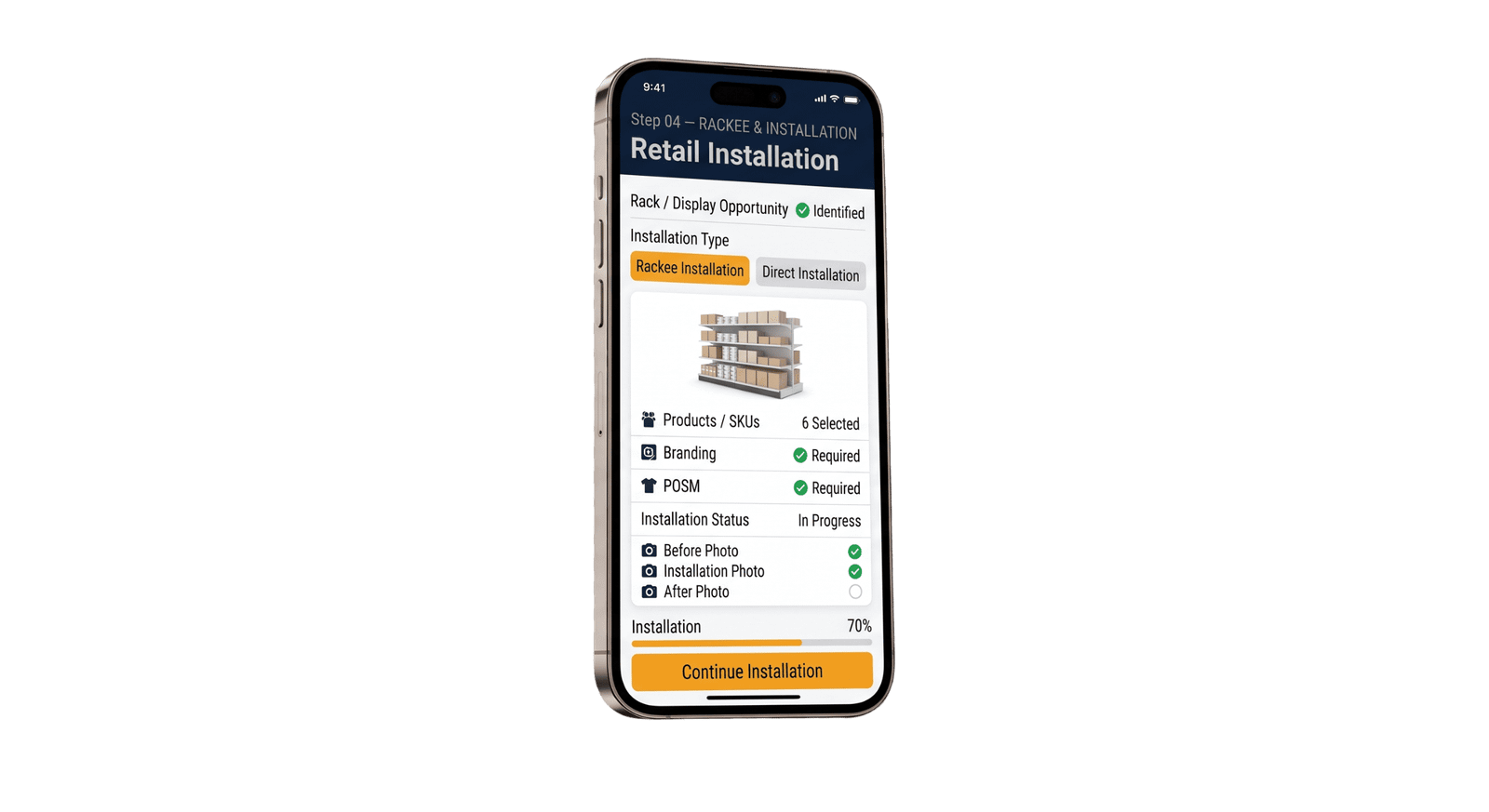 Retail installation and opportunity capture