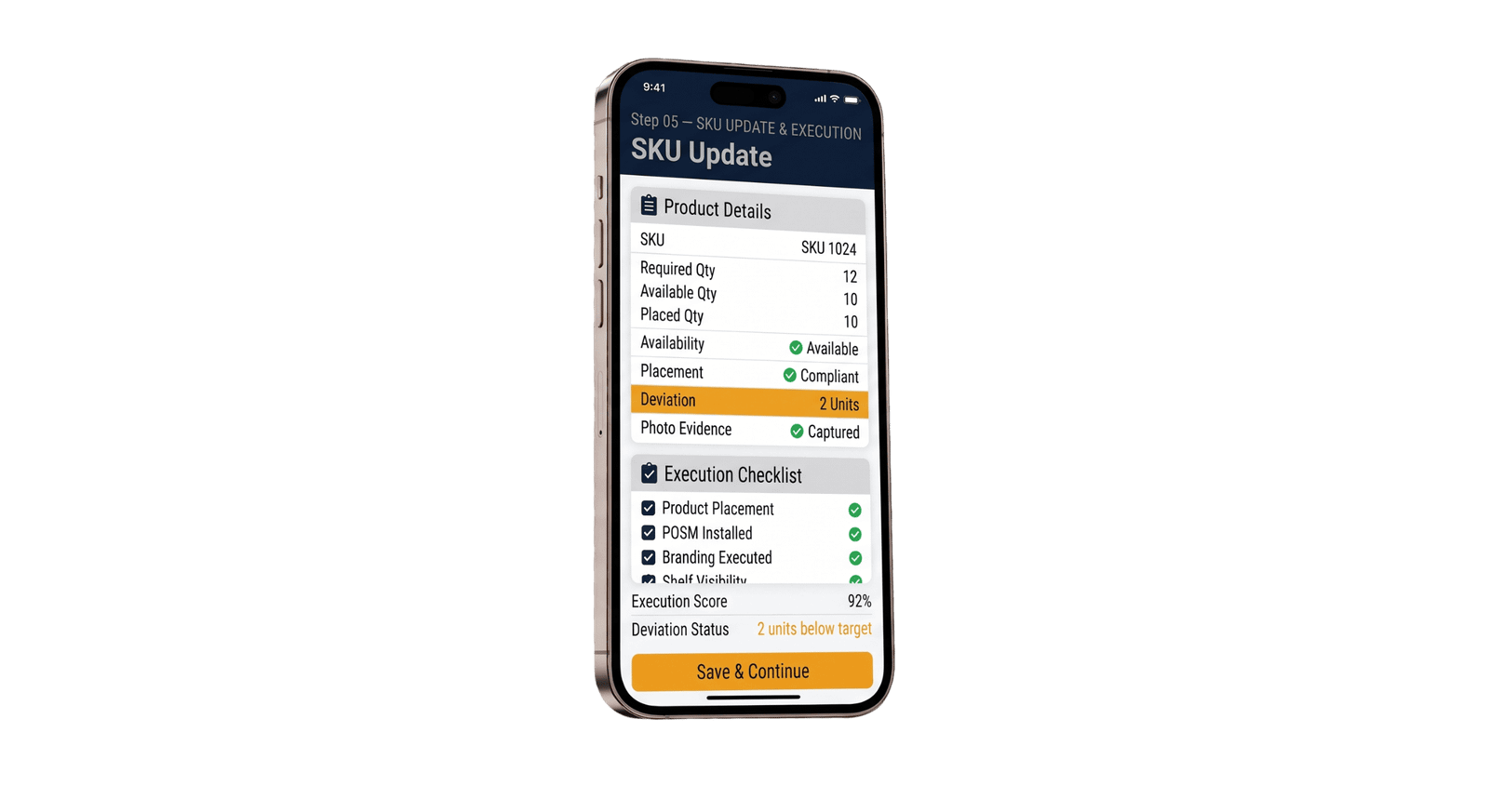 SKU placement and deviation verification